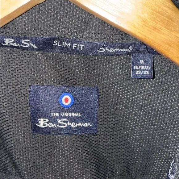 Ben Sherman Black Casual Button Down Shirt - Picture 2 of 4